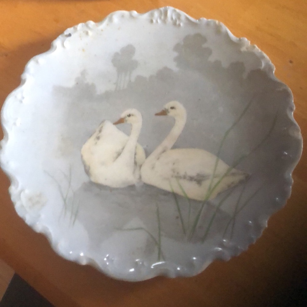 Swan vintage plate decorative hanging plate